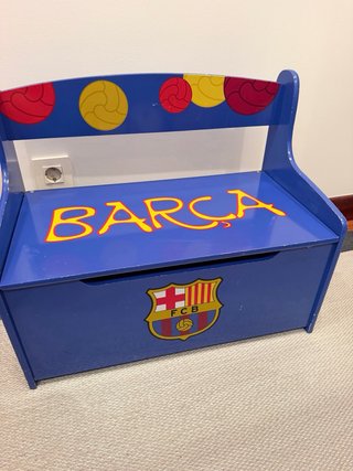 Banco baúl infantil FC Barcelona