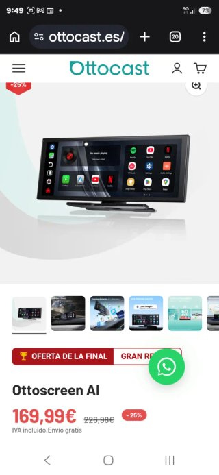 Pantalla Ottoscreen AI