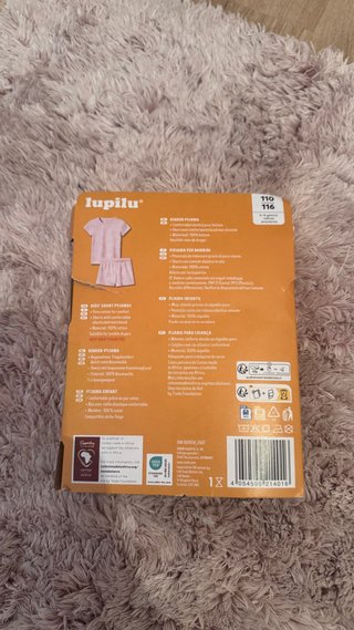 Pijama corto Lupilu flores 110/116 4/6 años