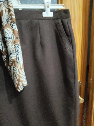 Conjunto Falda y Blusa Estampada Talla XXL