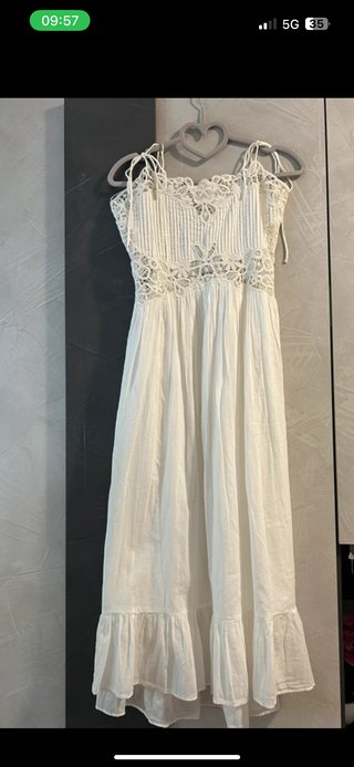 Vestito estivo bianco in pizzo