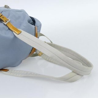 PRADA Backpack Nylon Light Blue Silver Auth