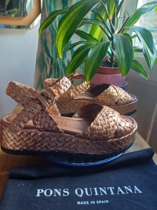 Sandalias Pons Quintana Cobre Talla 38