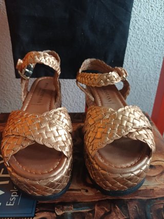 Sandalias Pons Quintana Cobre Talla 38