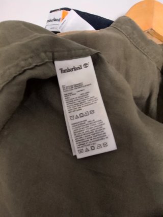 Camicia Lino Timberland Verde Oliva