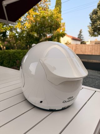 Casco Arai Quantic Blanco M, con intercomunicador