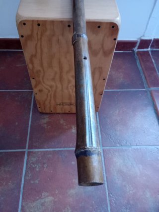 Flauta artesanal Bambú en Do, 90cm - Pieza Única