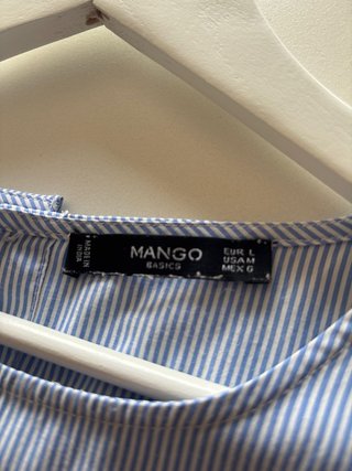 Camisa Mango Talla L Rayas