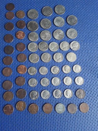 58 Monete USA Usate