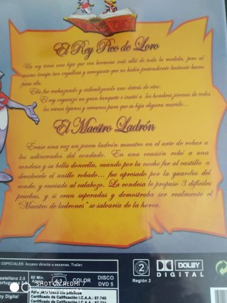 DVD Cuentos Hermanos Grimm: Pico de Loro