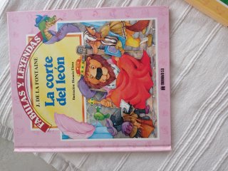 El zorro y la cigüeña,la corte del león