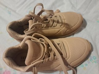 Zapatillas Skechers Mujer Beige