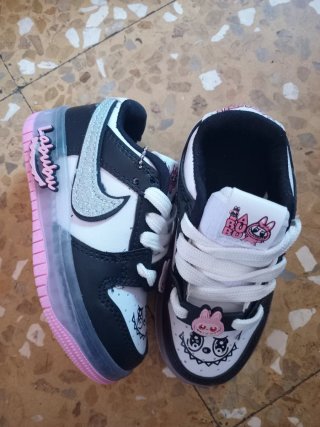 Zapatillas Nike Niña Negras y Rosas