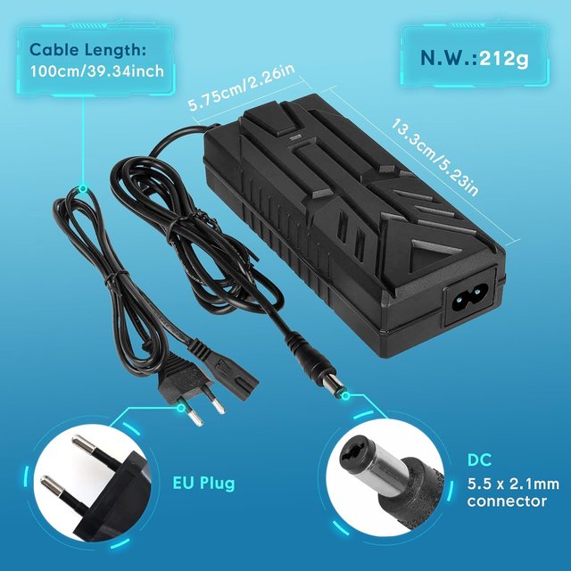 Caricabatterie per monopattino elettrico 42V 1,7A