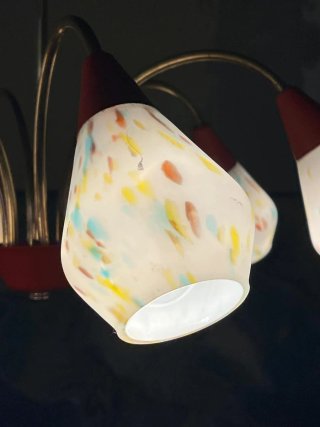 Lampadario sospensione anni'50 Stilnovo