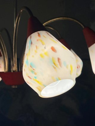 Lampadario sospensione anni'50 Stilnovo