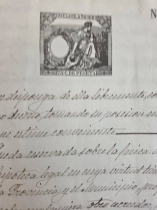 Documento manuscrito original 1898