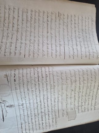 Documento manuscrito original 1898