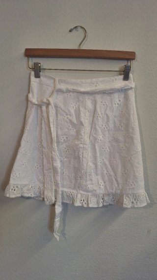 Conjunto top y falda blanco
