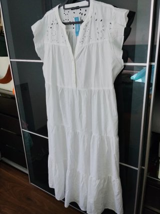 Vestido Ibicenco Blanco Talla Única