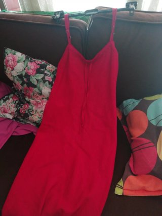 Vestido rojo con tirantes