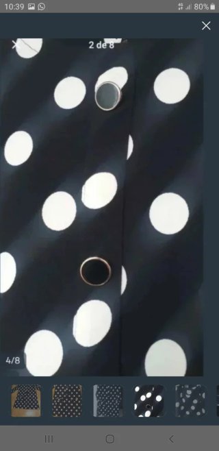 Vestido Sfera Negro Lunares Blancos