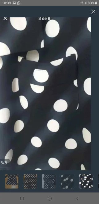 Vestido Sfera Negro Lunares Blancos