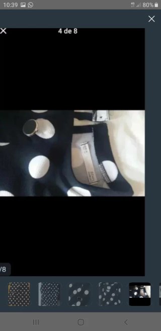 Vestido Sfera Negro Lunares Blancos