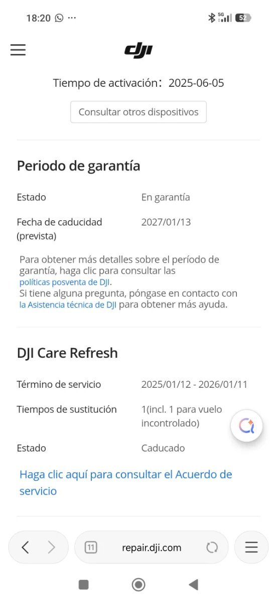 GARANTÍA DJI Air 3S Fly More Combo