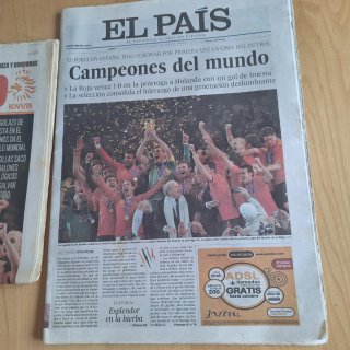 Periódicos "Primer" Mundial España 2010