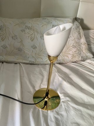 Lámpara Techo Dorada Cristal y de mesillas