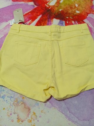 Shorts vaqueros amarillos Denim Co. Talla M