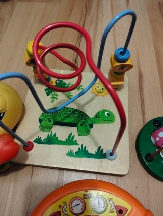 Lote Juguetes Infantiles: Volante, Tortuga, Abejas