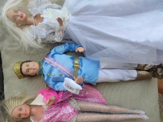 Lote Barbie antiguas: Novia y Príncipe