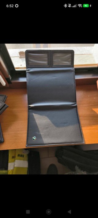 Portadocumenti BMW in pelle nera