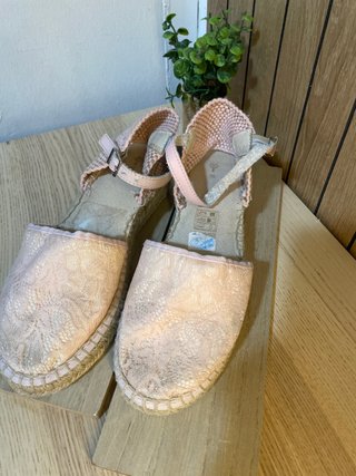 Alpargatas niña Corte Inglés rosa talla 36
