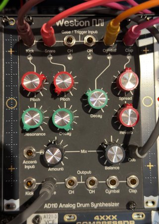 Weston AD110 Analog Drum (DIY) Eurorack Modular