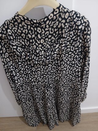 Vestido Zara Animal Print Talla M