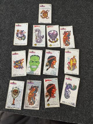 Lotto 12 Adesivi Vintage DRACULA Nacar anni 90