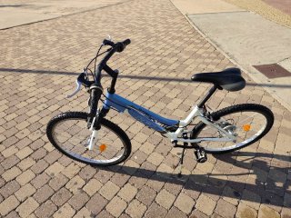 Bicicleta Junior Azul y Blanca