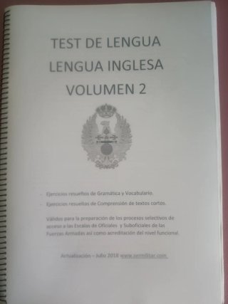 Test lengua inglesa fuerzas armadas