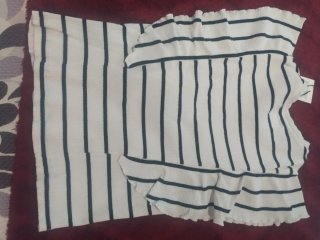 Jersey Lefties rayas manga volantes Talla M