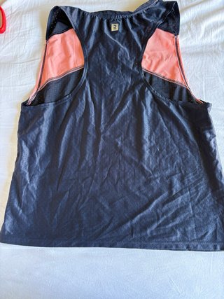 Camiseta Domyos azul marino y rosa