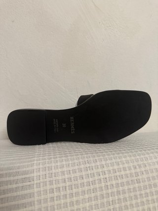 Sandalias Hermes H Negras
