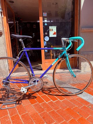 Bicicleta Carretera Vintage MBK Azul/Turquesa