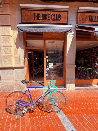 Bicicleta Carretera Vintage MBK Azul/Turquesa