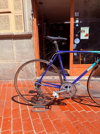 Bicicleta Carretera Vintage MBK Azul/Turquesa