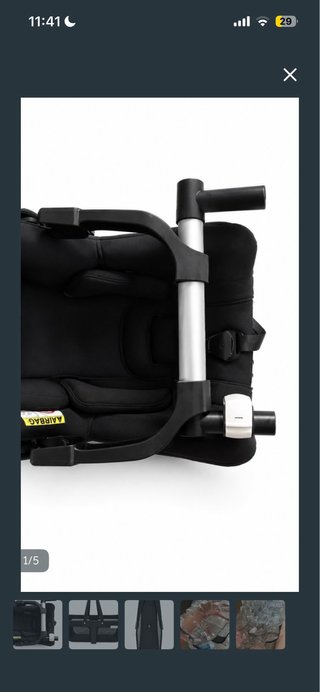 Maxi-Cosi Bugaboo Turtle Air Negro Anclaje gemelar