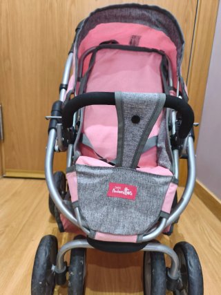 Carro gemelar Juguettos rosa