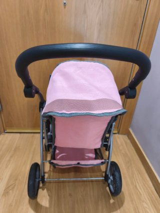 Carro gemelar Juguettos rosa
